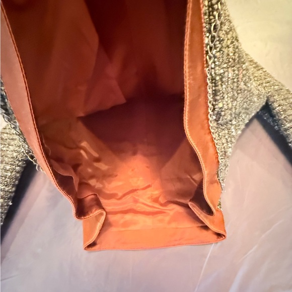 Etcetera by Carlisle Gold Chain Brown/Orange Tweed Jacket Size 10/Medium $425 - Picture 6 of 12